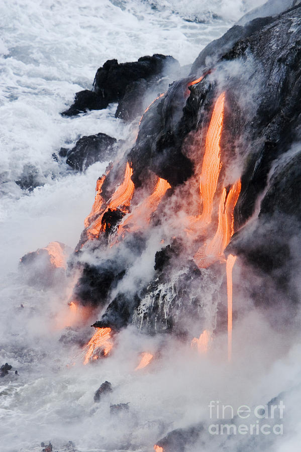 Pahoehoe Lava Flow #9 Photograph by Ron Dahlquist - Printscapes