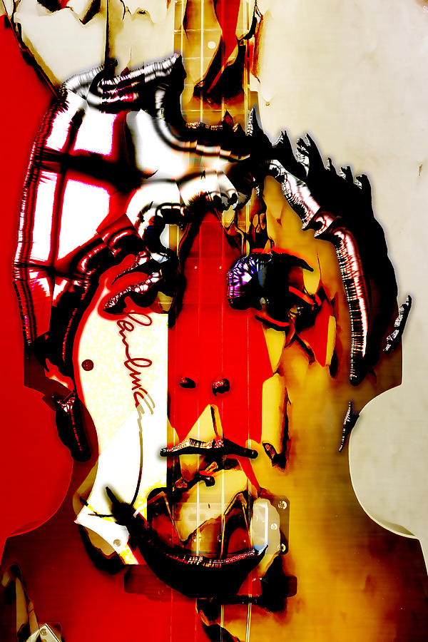 Paul McCartney Art #9 Mixed Media by Marvin Blaine