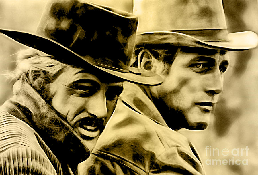 Paul Newman Collection #9 Mixed Media by Marvin Blaine