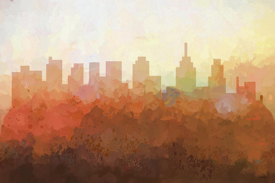 Philadelphia Pennsylvania Skyline #9 Digital Art by Marlene Watson