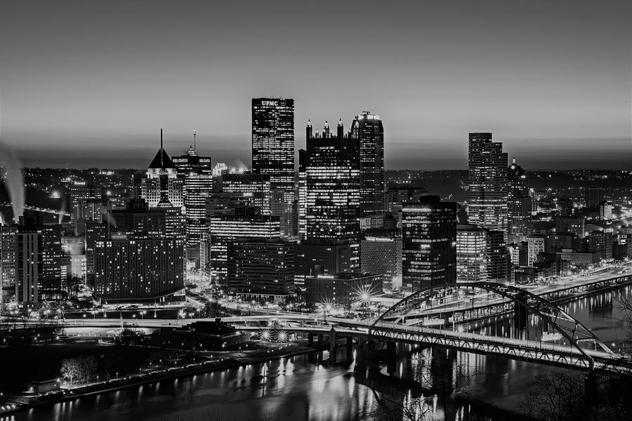 Pittsburgh Pennsylvania City Skyline At Sunrise #9 Photograph by Alex Grichenko