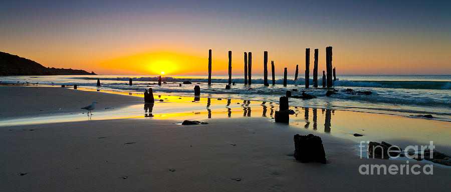 Port Willunga Sunset #10 Photograph by Bill  Robinson