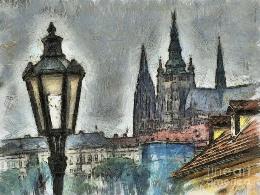 City Drawing - Praha  #9 by Yury Bashkin