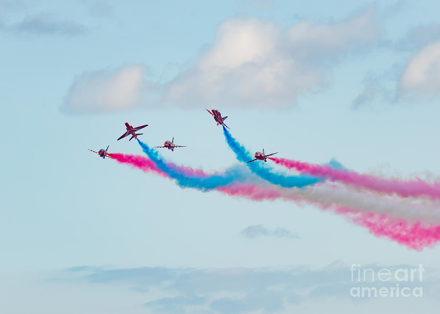 Red Arrows display #9 Photograph by Colin Rayner