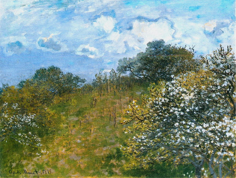 Claude Monet Painting - Springtime   #9 by Claude Monet