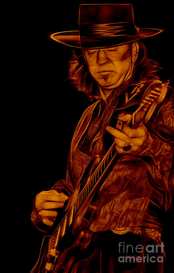 Stevie Ray Vaughan Collection #15 Mixed Media by Marvin Blaine