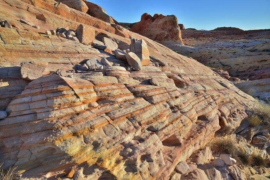 Striped Sandstone in Valley of Fire #9 Photograph by Ray Mathis