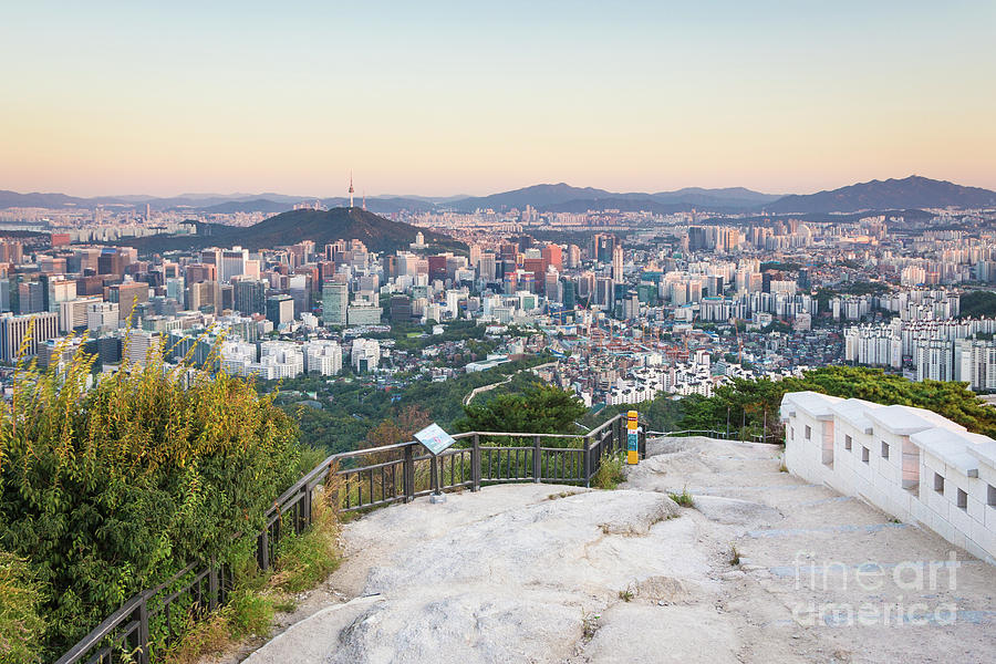 Sunset over Seoul #9 Photograph by Didier Marti