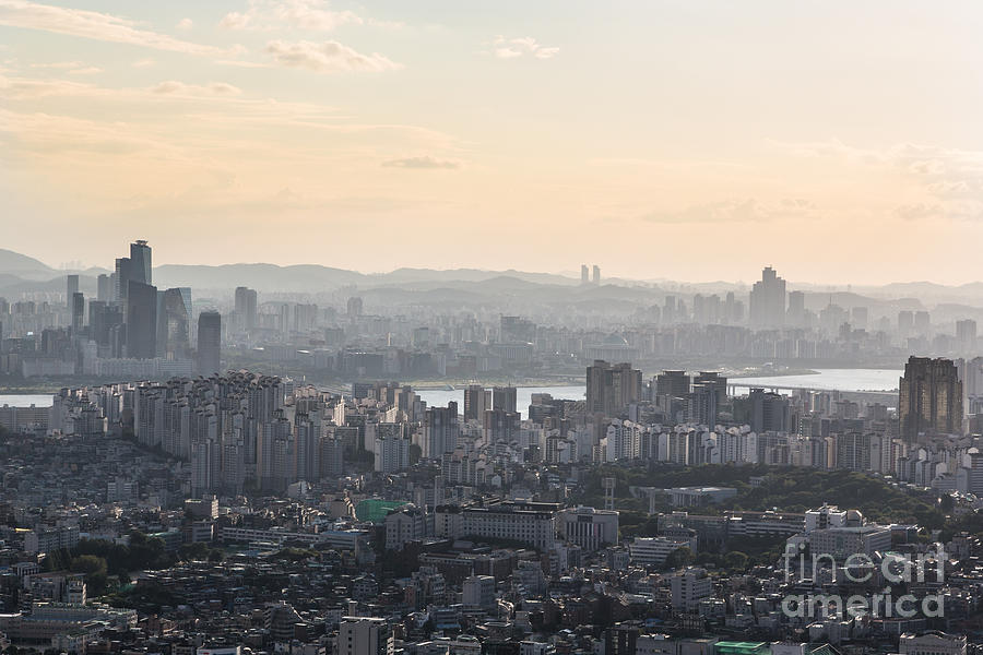 Sunset over Seoul in South Korea #9 Photograph by Didier Marti