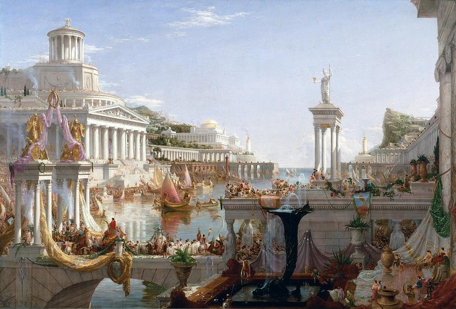 The Course Of Empire #9 Painting by Thomas Cole