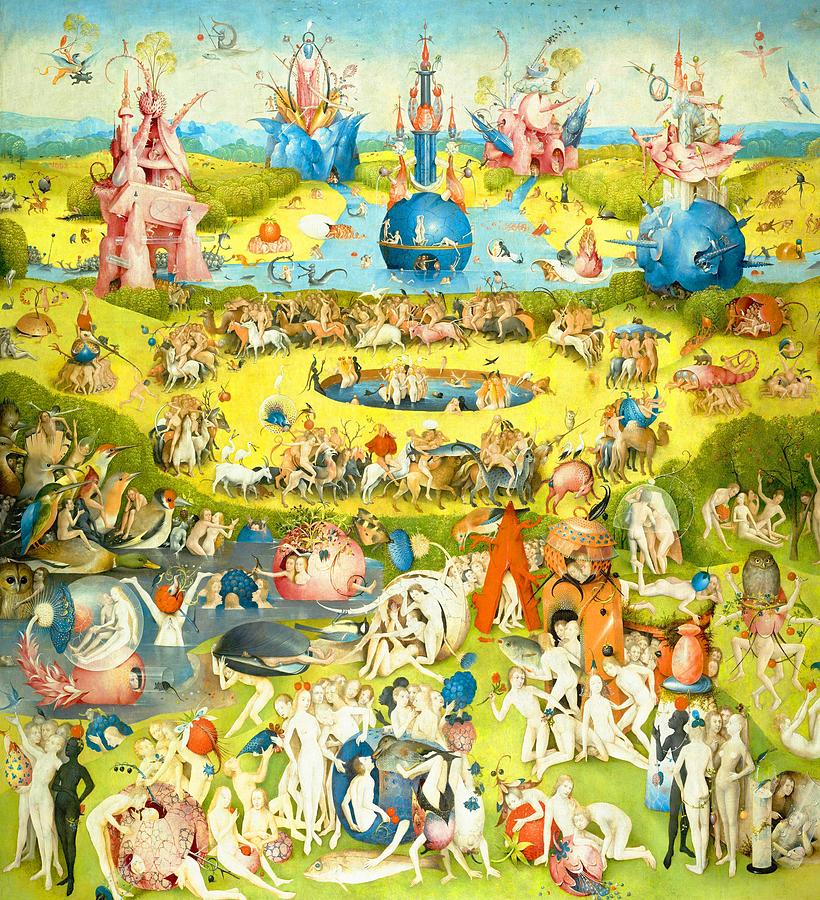 The Garden of Earthly Delights Painting by Jon Baran - Pixels