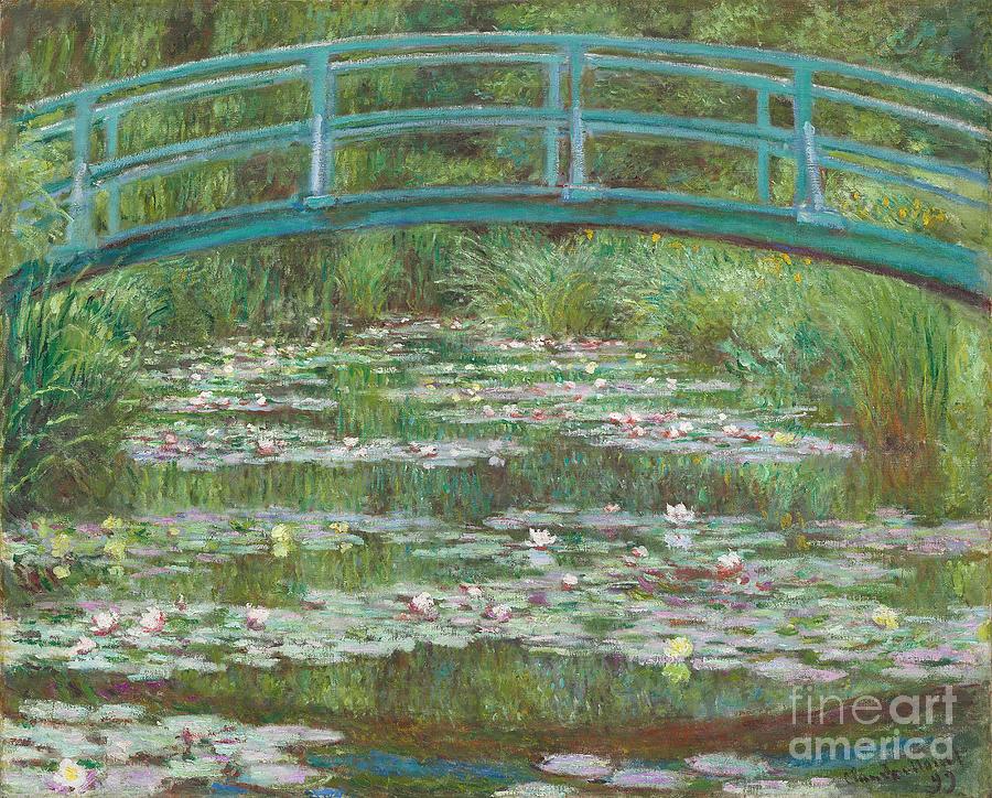 Claude Monet Painting - The Japanese Footbridge by Claude Monet