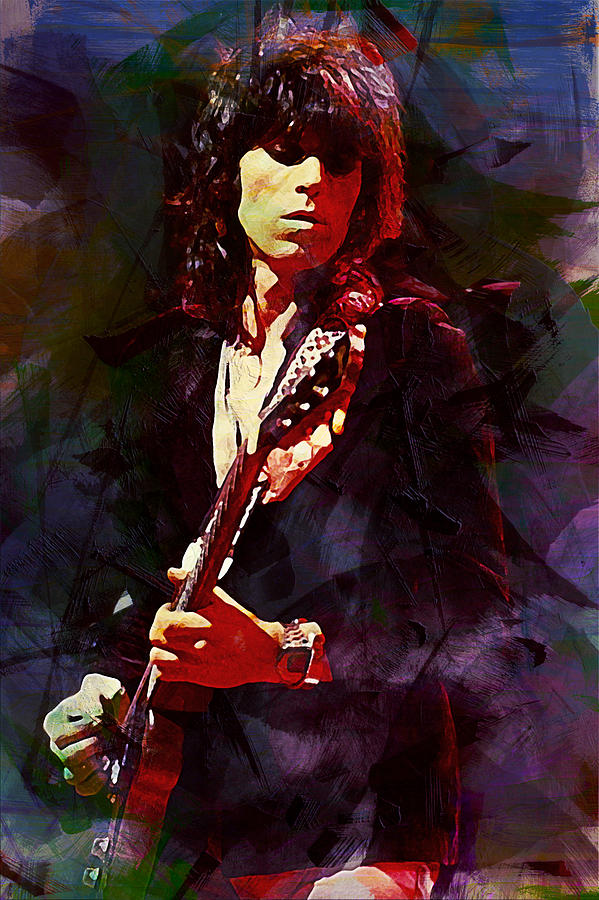 The Rolling Stones. Keith Richards. Digital Art by Lilia Kosvintseva