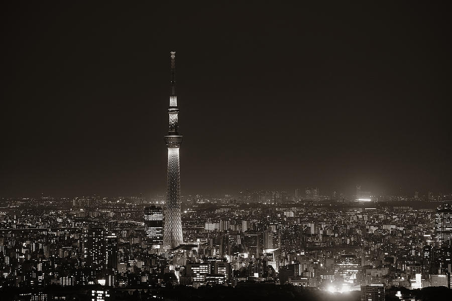 Tokyo rooftop #9 Photograph by Songquan Deng