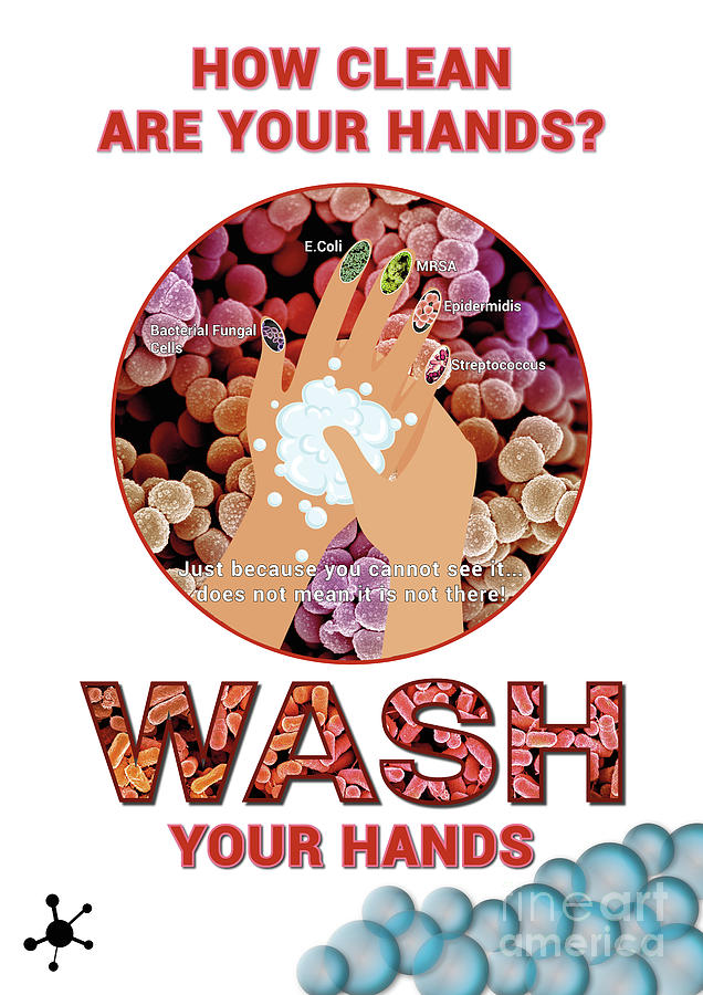 Wash Your Hands - Infographic poster promoting good hand hygiene ...