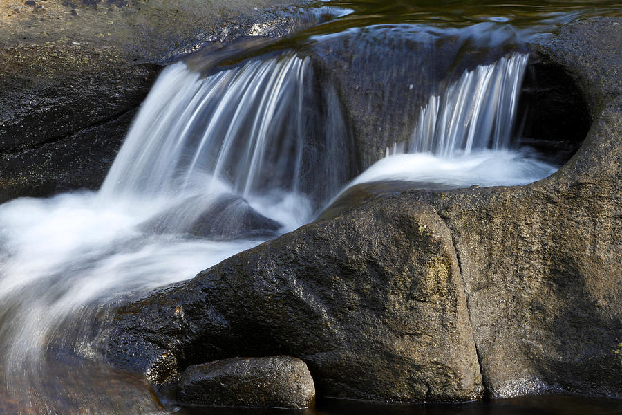 Nature Photograph - Water flowing #9 by Les Cunliffe