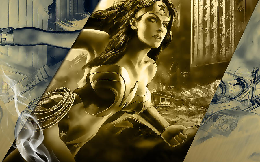 Wonder Woman Art #9 Mixed Media by Marvin Blaine