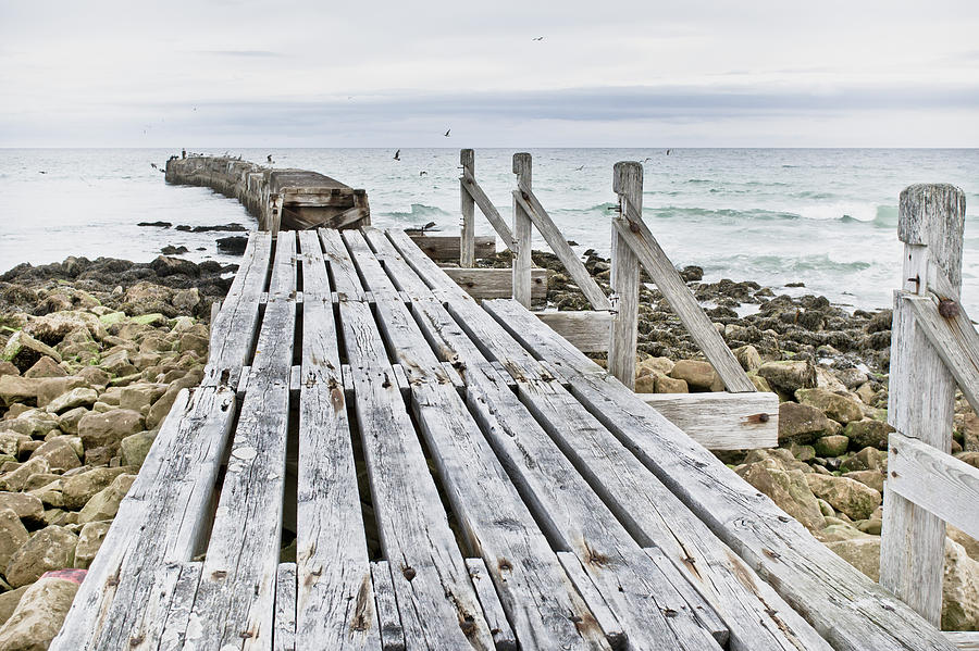 Architecture Photograph - Wooden walkway #9 by Tom Gowanlock