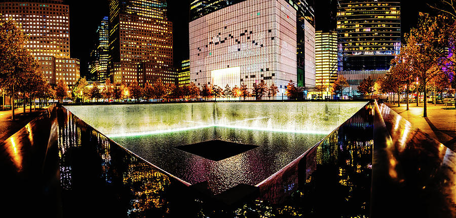911 Memorial Pool Photograph by M G Whittingham