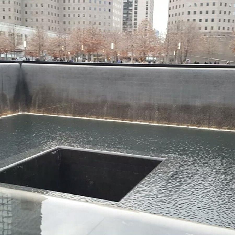 Waterfall Photograph - 9/11 #worldtradecenter #memorial #911 by Crook Bladez
