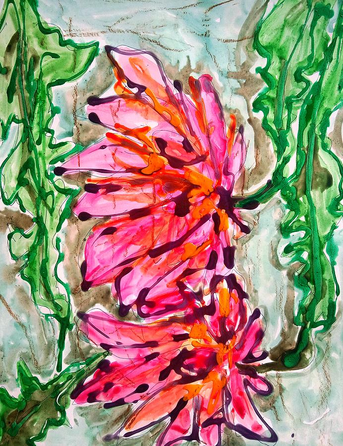 Abstract Painting - Divine Flowers #918 by Baljit Chadha