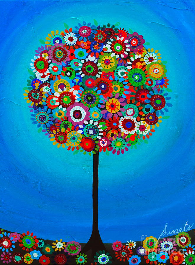 Flower Painting - Tree Of Life #94 by Pristine Cartera Turkus