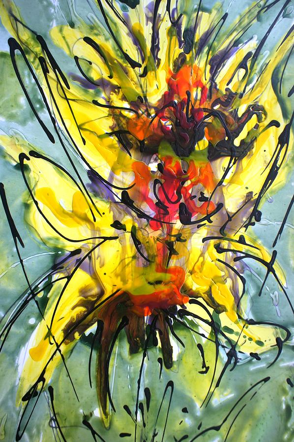 The Divine Flowers #96 Painting by Baljit Chadha
