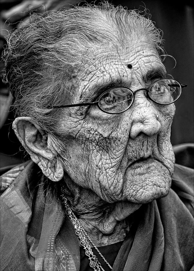 indian old woman