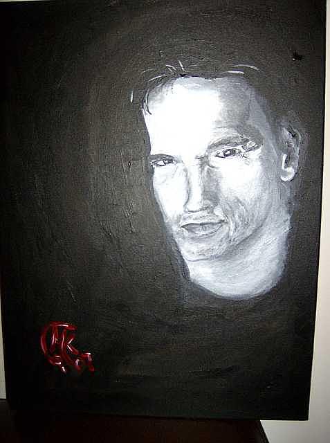 Arnold Schwarzenegger Painting - Arnie by Michaela Gilt Arnold Schwarzenegger Painting - Arnie by Michaela Gilt