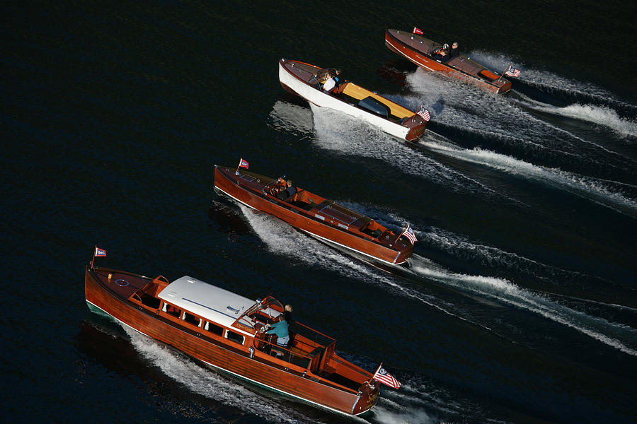 Classic Wooden Runabouts #105 Photograph by Steven Lapkin