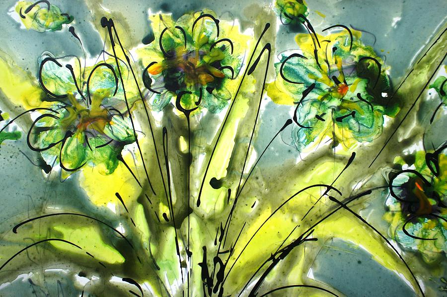 Flower Painting - The Divine Flowers #97 by Baljit Chadha