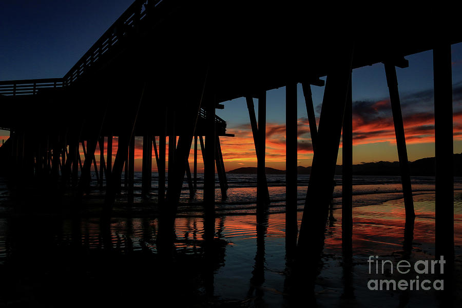 Pismo Pier Sunset 9804 Photograph by Craig Corwin