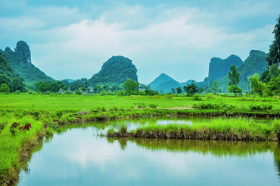 Karst rural scenery in spring #99 Photograph by Carl Ning