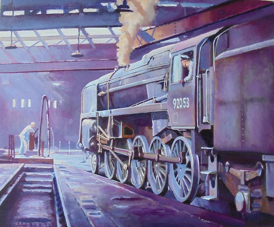 9F on shed. Painting by Mike Jeffries