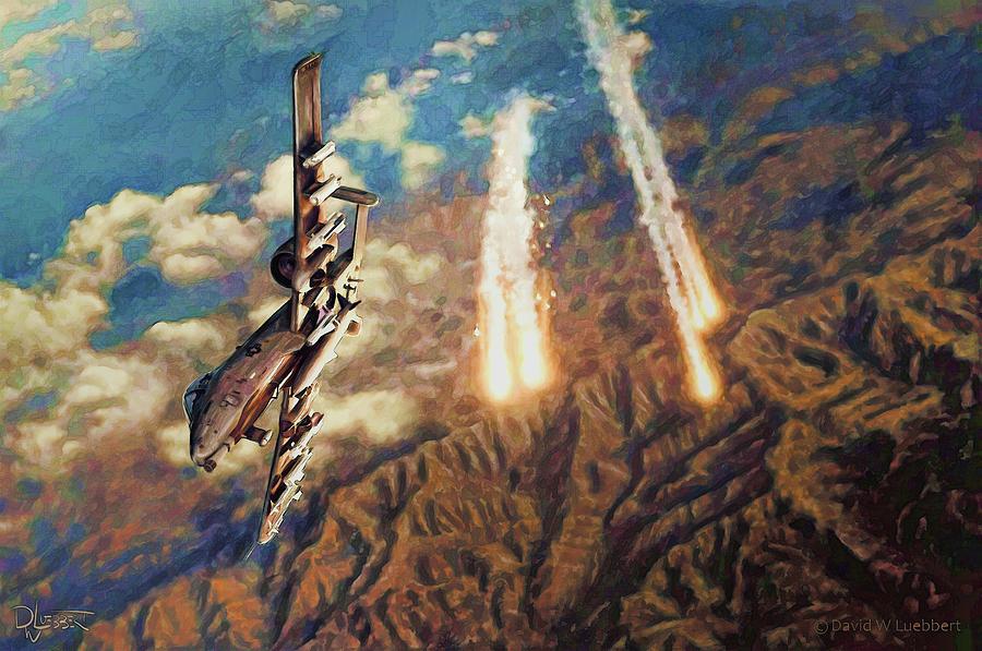 A-10 Thunderbolt Digital Art by David Luebbert
