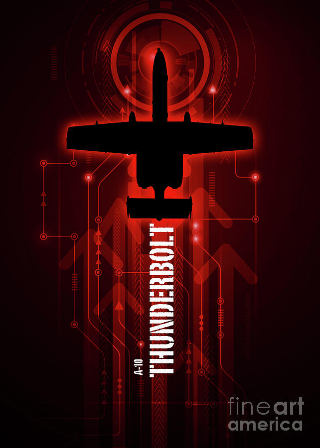 A-10 thunderbolt Digital Digital Art by Airpower Art