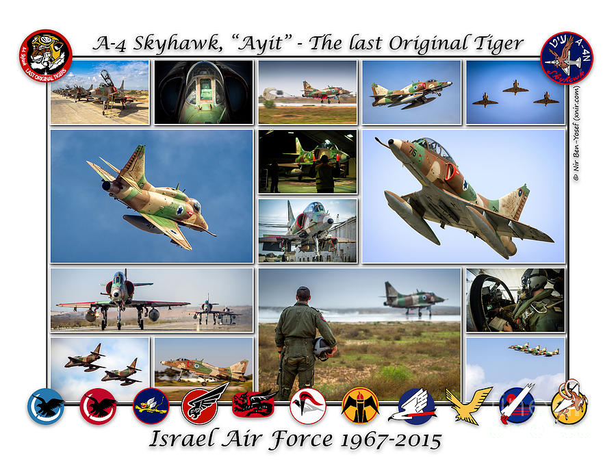 A-4 Skyhawk, Ayit - The Last Original Tiger - Official Poster Photograph by Nir Ben-Yosef