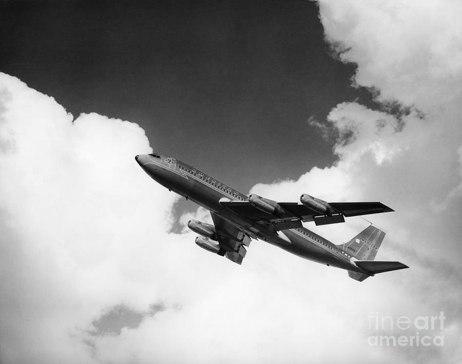 A-707 Jet Ascending Photograph by R. Krubner/ClassicStock