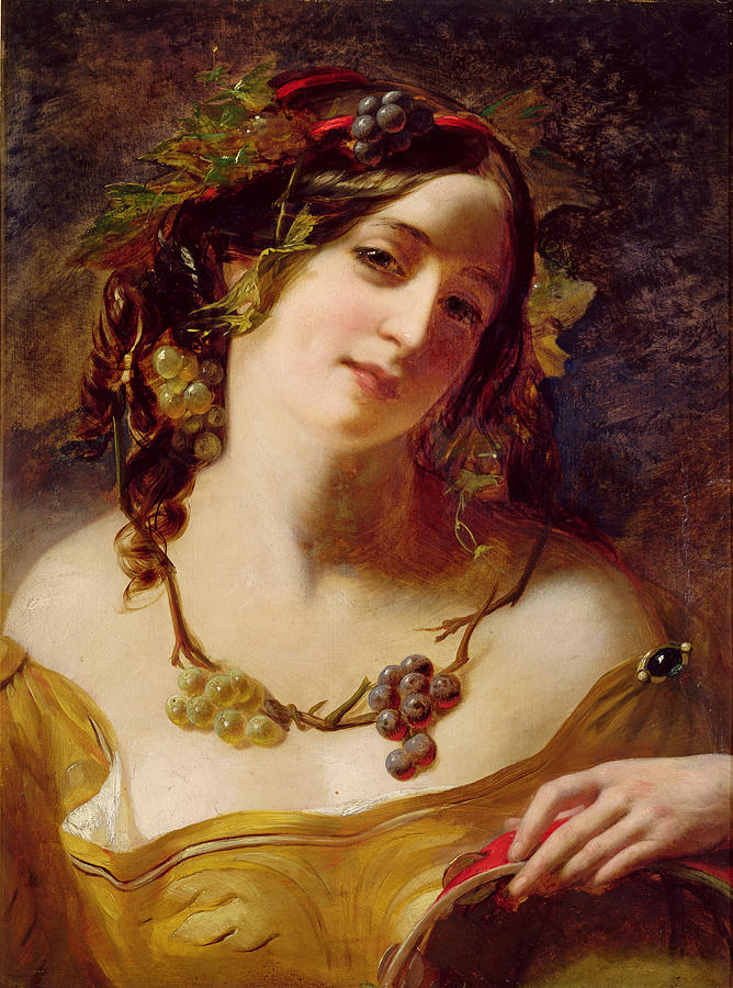 A Bacchante Painting by William Etty