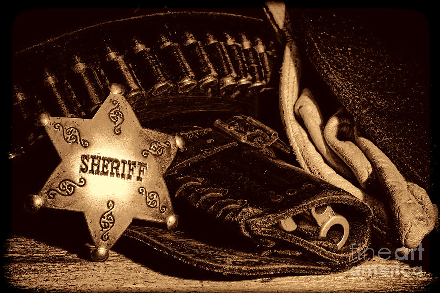 A Badge and a Weapon by American West Legend By Olivier Le Queinec A Badge and a Weapon by American West Legend By Olivier Le Queinec