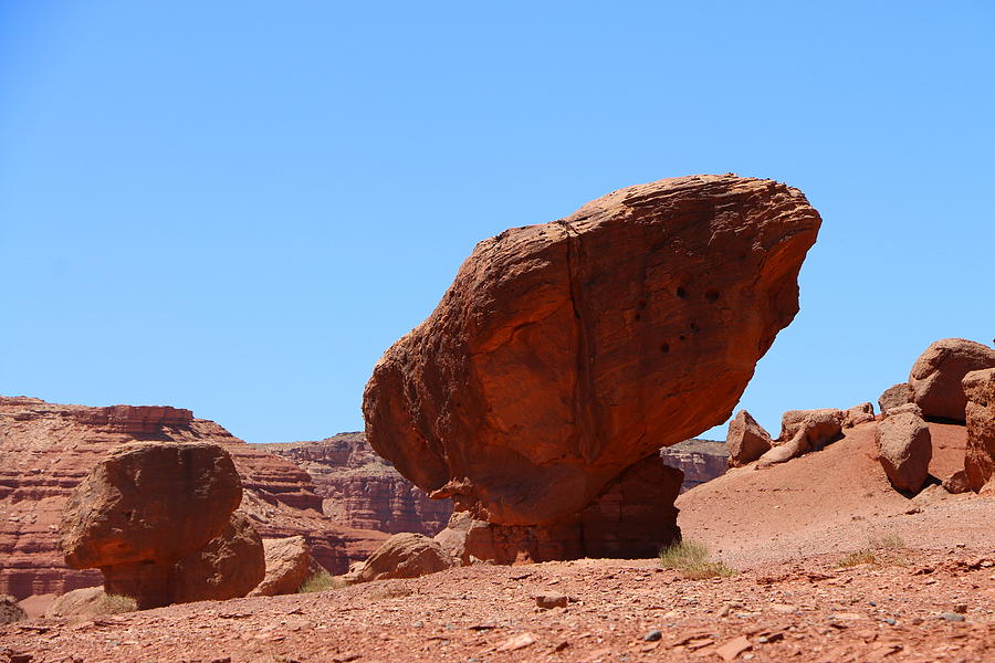A Balanced Rock At Marble Canyon Photograph by Christiane Schulze Art And Photography