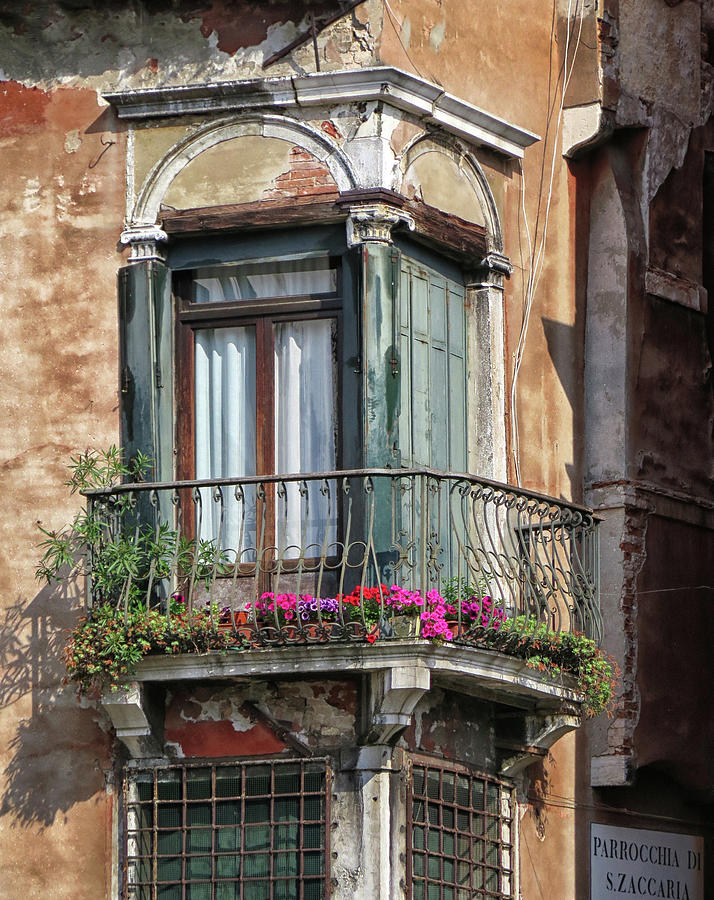 A Balcony in Florence Photograph by Dave Mills