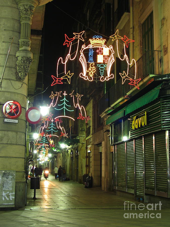 A Barcelona Christmas Photograph by Suzanne Oesterling