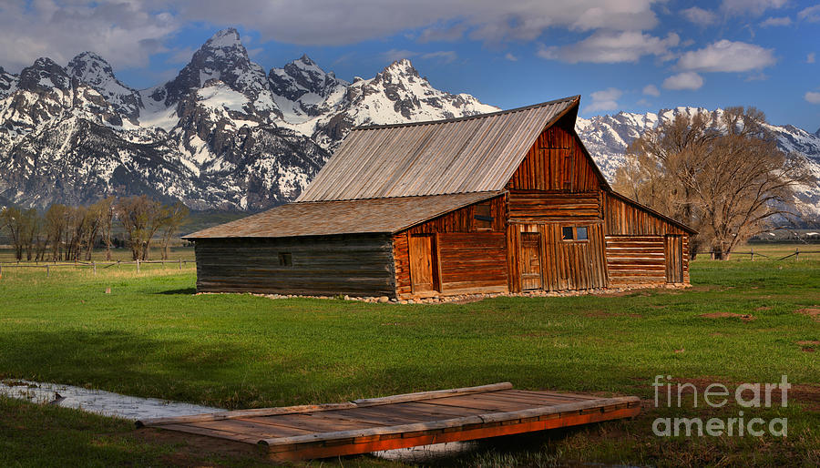 A Barn In The Tetons Photograph by Adam Jewell