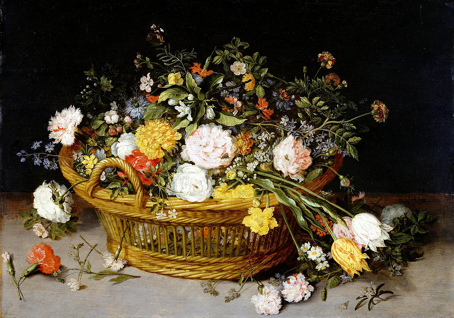 A Basket of Flowers. Photograph by Jan Brueghel the Younger