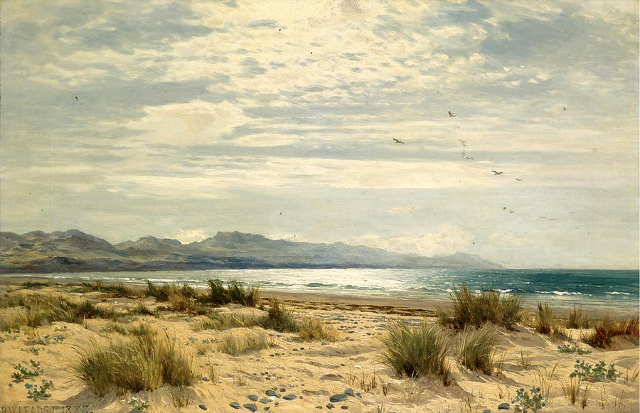 A Beach on the South West Coast Painting by Benjamin Williams Leader