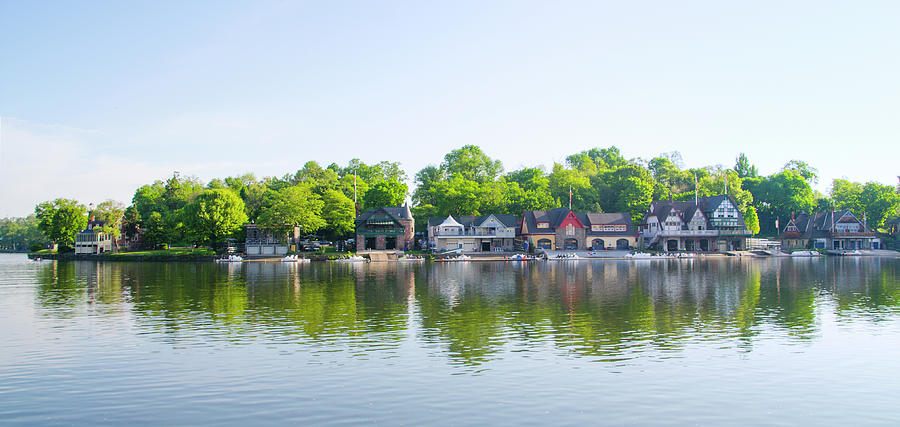 A Beautiful Morning on Boathouse Row Photograph by Bill Cannon