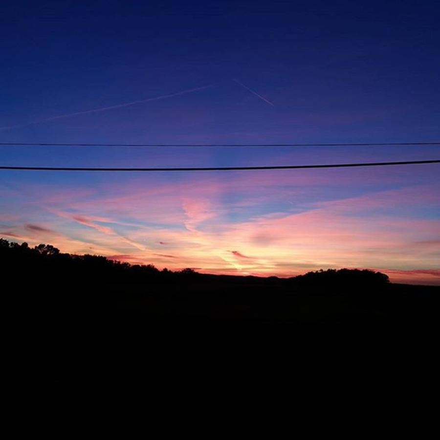 Sunset Photograph - A Beautiful October Sunset#sunset by Kimberly  W