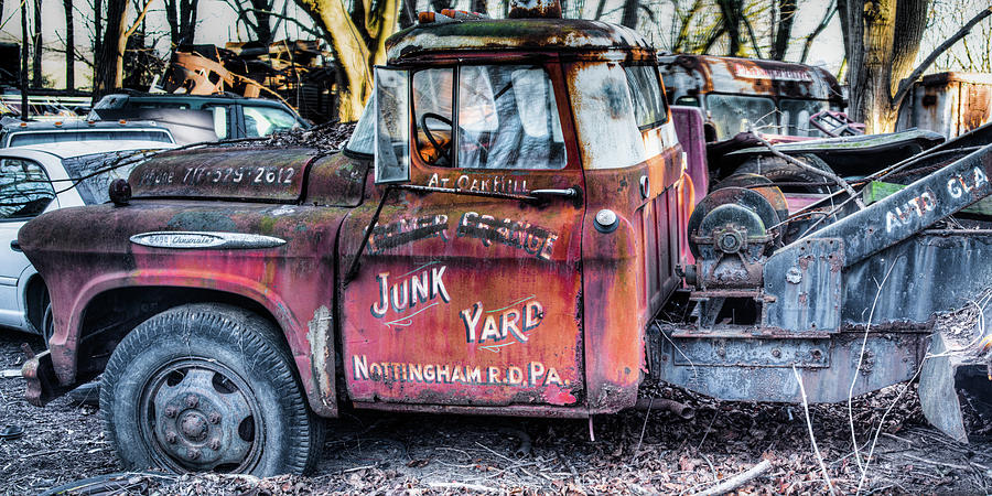 A Beautiful Rusty Old Tow Truck Photograph by Dennis Dame