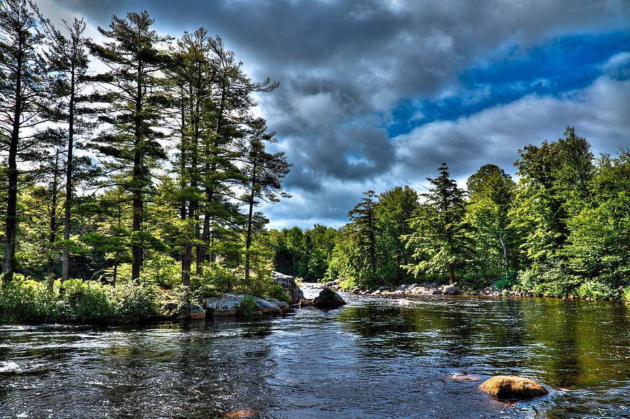 A Beautiful Summers Day on the Moose River Photograph by David Patterson